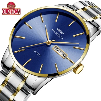 OLMECA Watch Men Luxury Brand Steel Date Business Clock Sport Mens Watch Relogio Masculino Classic Blue Vintage Reloj Hombre
OLMECA Watch Men Luxury Brand Steel Date Business Clock Sport Mens Watch Relogio Masculino Classic Blue Vintage Reloj Hombre