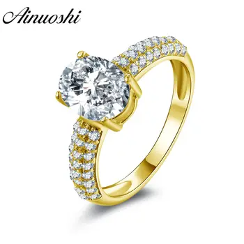 AINUOSHI Trendy 14K Solid White/Yellow Gold Oval Ring Pave Setting Drills Band 2 CT Sona Diamond Wedding Engagement Women Ring
AINUOSHI Trendy 14K Solid White/Yellow Gold Oval Ring Pave Setting Drills Band 2 CT Sona Diamond Wedding Engagement Women Ring