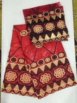 red African bazin riche getzner with beads bazin jacquard fabric with 2yards french net lace for nigerian women dress 5+2yard
red African bazin riche getzner with beads bazin jacquard fabric with 2yards french net lace for nigerian women dress 5+2yard