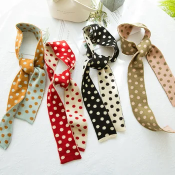 2020 new autumn and winter explosion models hot knit wool fashion wave dot print wild ribbon scarf
2020 new autumn and winter explosion models hot knit wool fashion wave dot print wild ribbon scarf