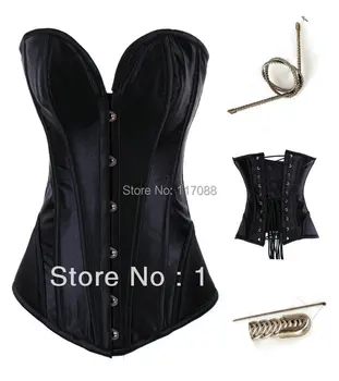 Free shipping!! Lingerie , Bustiers , Black Satin Embroidered Corset - Overbust Corsets Black ML4028
Free shipping!! Lingerie , Bustiers , Black Satin Embroidered Corset - Overbust Corsets Black ML4028