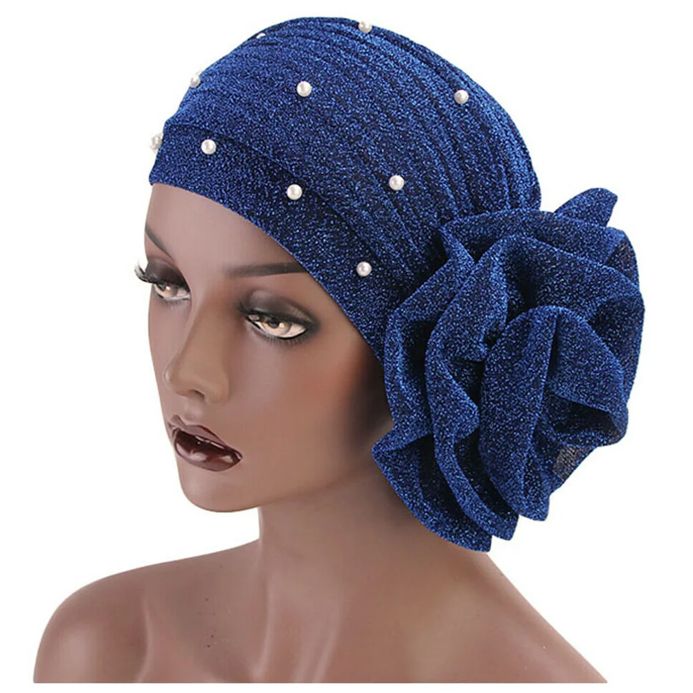 Muslim Turban Gift Big Flower Solid Women Hat Soft Wrap Cap Faux Pearl Decor Hijab Stretch Shiny Breathable
Muslim Turban Gift Big Flower Solid Women Hat Soft Wrap Cap Faux Pearl Decor Hijab Stretch Shiny Breathable
