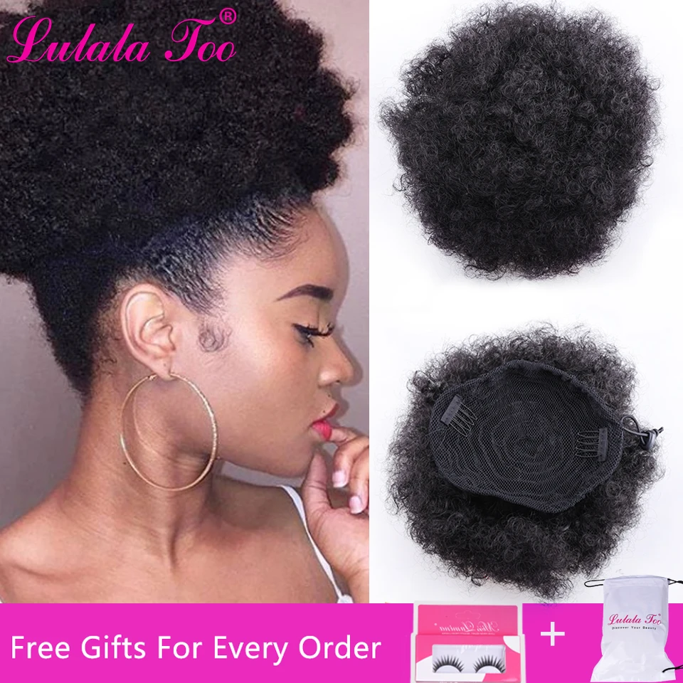 Clip In Hair Extensions For African Black Women Short Wavy Clipin