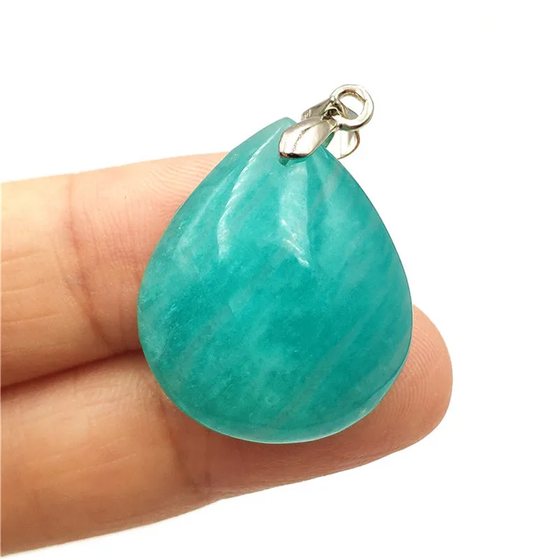Natural Amazonite Pendant 25x21x7mm Water Drop Gemstone For Party Anniversary Gift Crystal Healing Stone Women Men Pendant AAAAA
Natural Amazonite Pendant 25x21x7mm Water Drop Gemstone For Party Anniversary Gift Crystal Healing Stone Women Men Pendant AAAAA