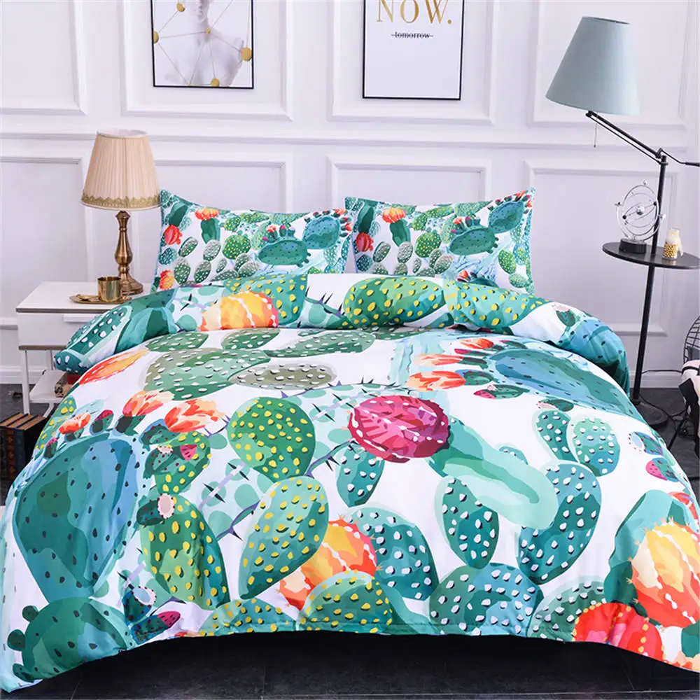 ZEIMON Home Textile Plant Cactus Bedding Set Duvet Cover Set And Pillowcase 2/3pcs Twin Queen King Size Bedding Sets
ZEIMON Home Textile Plant Cactus Bedding Set Duvet Cover Set And Pillowcase 2/3pcs Twin Queen King Size Bedding Sets