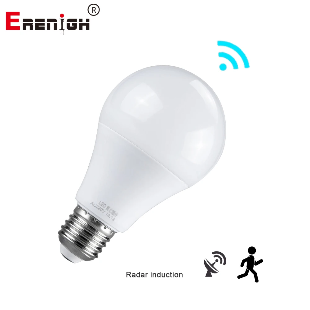 Erenigh LED Night Light E27 220V AC Radar Motion Sensor Bulb 10W 15W 20W Smart Light Lamp For Garden Toilet Hallway Lighting
Erenigh LED Night Light E27 220V AC Radar Motion Sensor Bulb 10W 15W 20W Smart Light Lamp For Garden Toilet Hallway Lighting