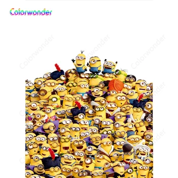 Photographic Backgrounds Mountain Made Up of Yellow Minions with Different Clothes 5x7ft White Backdrops for Kids 1st Birthday
Photographic Backgrounds Mountain Made Up of Yellow Minions with Different Clothes 5x7ft White Backdrops for Kids 1st Birthday