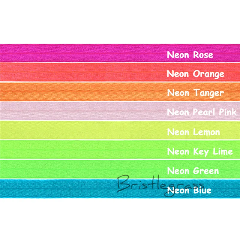 BRISTLEGRASS 8 Yard 5/8" 1.5cm Solid Neon Color FOE Foldover Elastic Kid Headband Hairband Spandex Satin Lace Trim Sewing Notion
BRISTLEGRASS 8 Yard 5/8" 1.5cm Solid Neon Color FOE Foldover Elastic Kid Headband Hairband Spandex Satin Lace Trim Sewing Notion