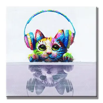HASYOU WALL ARTS - Modern Animal Artwork 100% Hand-painted Oil Painting Cute Cat Painting for Living Room Decor Unique Gift Art
HASYOU WALL ARTS - Modern Animal Artwork 100% Hand-painted Oil Painting Cute Cat Painting for Living Room Decor Unique Gift Art