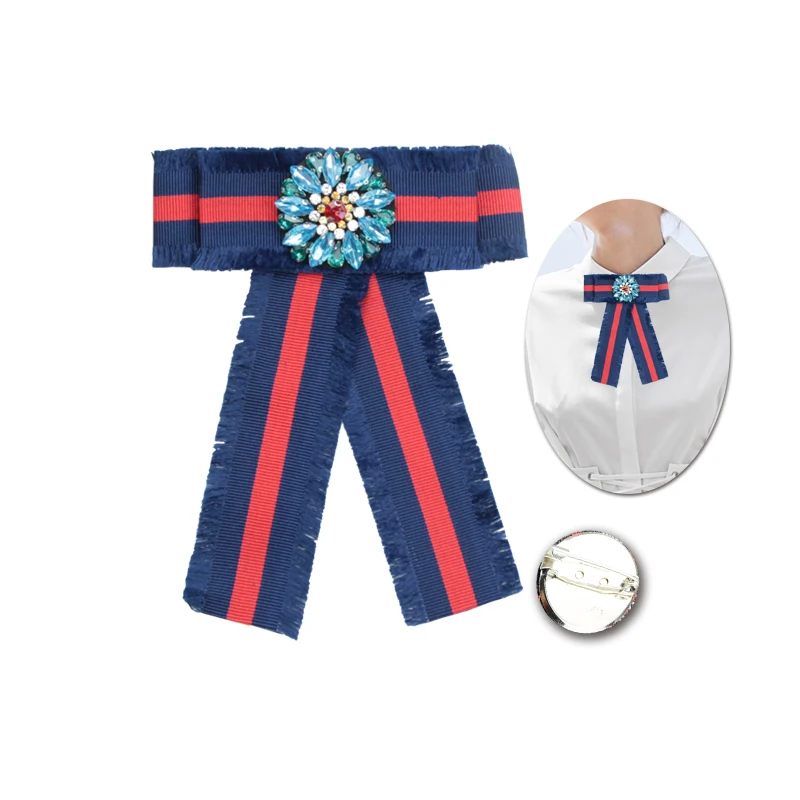 3 Colors Striped Trendy Ribbon Bow Brooches Rhinestone Inlay Flower Design Broche Party Ribbon Bowknot Brooch For Women Girl
3 Colors Striped Trendy Ribbon Bow Brooches Rhinestone Inlay Flower Design Broche Party Ribbon Bowknot Brooch For Women Girl