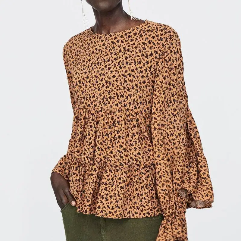 ZA 2019 Spring Blouses New Women's Flower Full Sleeve O-neck Loose Ladies Shirts
ZA 2019 Spring Blouses New Women's Flower Full Sleeve O-neck Loose Ladies Shirts