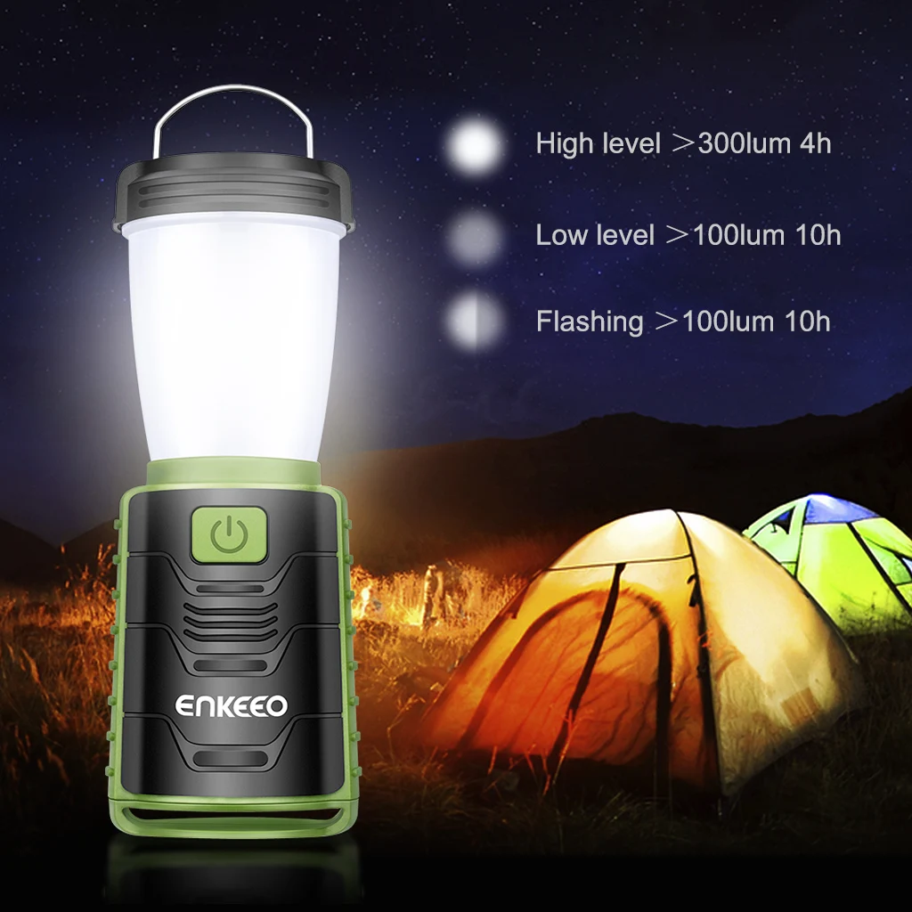Enkeeo USB Rechargable Camping Lamp Lantern Ultra Bright Portable Battery-Powered Light for Outdoors Hiking Tent Garden
Enkeeo USB Rechargable Camping Lamp Lantern Ultra Bright Portable Battery-Powered Light for Outdoors Hiking Tent Garden