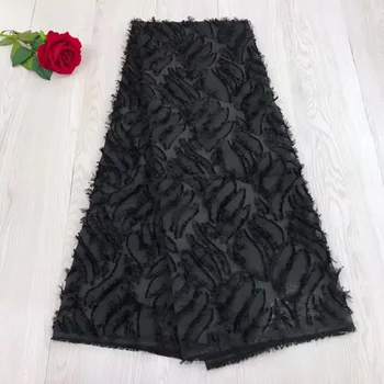 African lace fabric 2018 high quality african French tulle lace fabric with Black 3 d flowers guipure nigerian lace fabrics
African lace fabric 2018 high quality african French tulle lace fabric with Black 3 d flowers guipure nigerian lace fabrics