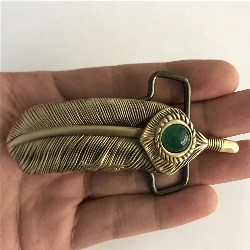 Retail New Style High Quality 3D Feathers Belt Buckle With 9*3cm 80g Solid Brass Man Woman Belt Head Jewelry For 4cm Wideth Belt
Retail New Style High Quality 3D Feathers Belt Buckle With 9*3cm 80g Solid Brass Man Woman Belt Head Jewelry For 4cm Wideth Belt