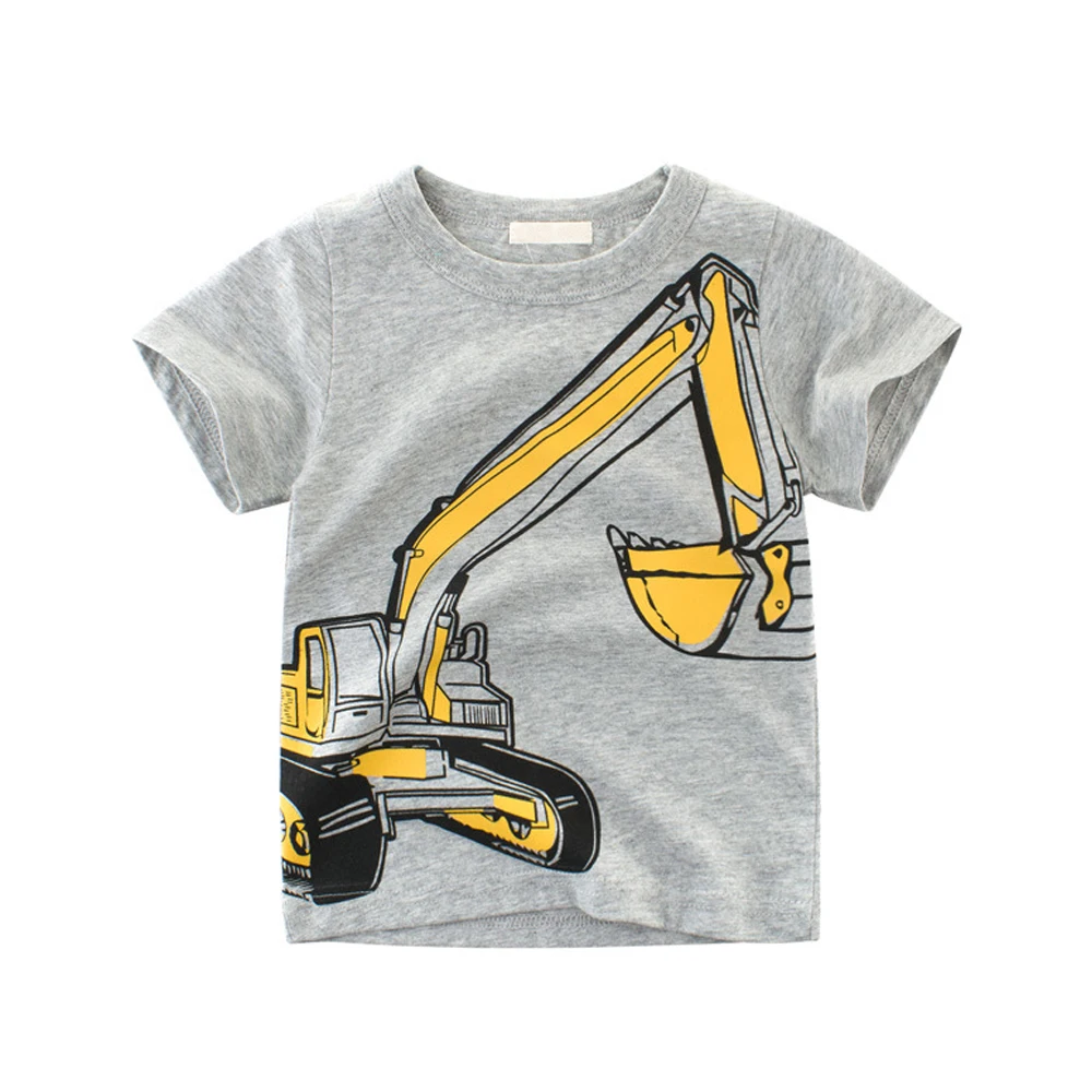 Baby boy clothes Print Cartoon Excavator Cotton T-shirt Short Sleeves Children Summer Tee Clothes 2 3 4 5 6 7T
Baby boy clothes Print Cartoon Excavator Cotton T-shirt Short Sleeves Children Summer Tee Clothes 2 3 4 5 6 7T