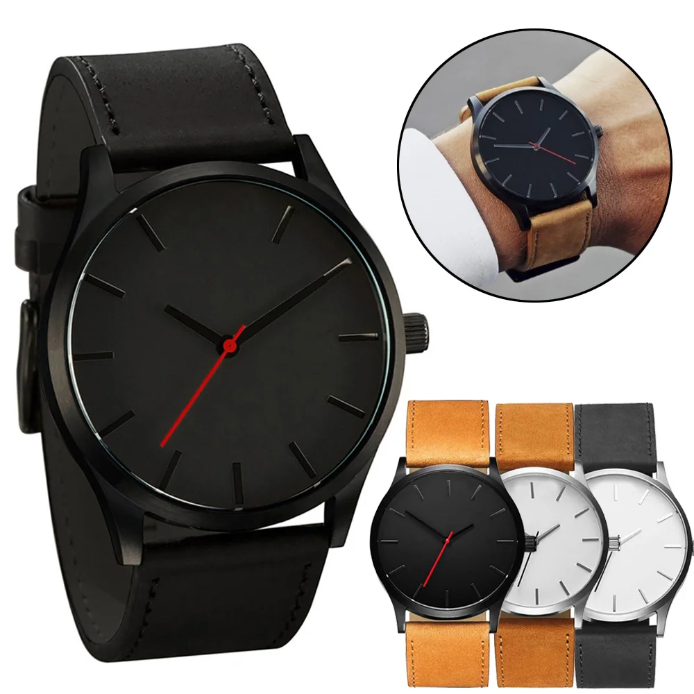 Watch Men's Stainless Steel Quartz Sport Analog Band Leather Wrist Watch Men Sport Watches Leather Casual Reloj Hombre Saati
Watch Men's Stainless Steel Quartz Sport Analog Band Leather Wrist Watch Men Sport Watches Leather Casual Reloj Hombre Saati