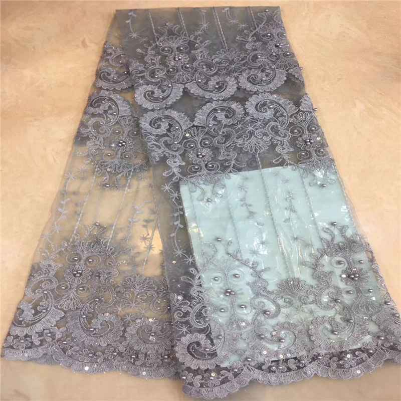 VILLIEA French Laces Fabrics High Quality Tulle French Grey Color Latest African Laces 2018 Beaded Lace Fabric For Wedding
VILLIEA French Laces Fabrics High Quality Tulle French Grey Color Latest African Laces 2018 Beaded Lace Fabric For Wedding
