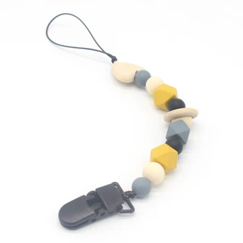 Silicone Teething Pacifier Clips With Safe ABS Beads Silicone Pacifier Chain Holder For Nipples Baby Chew Toys
Silicone Teething Pacifier Clips With Safe ABS Beads Silicone Pacifier Chain Holder For Nipples Baby Chew Toys