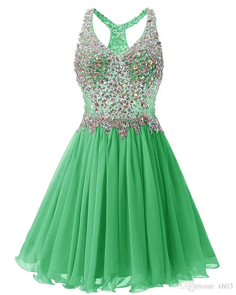 2019-short-bridesmaids-dresses-v-neck-a-line (3)