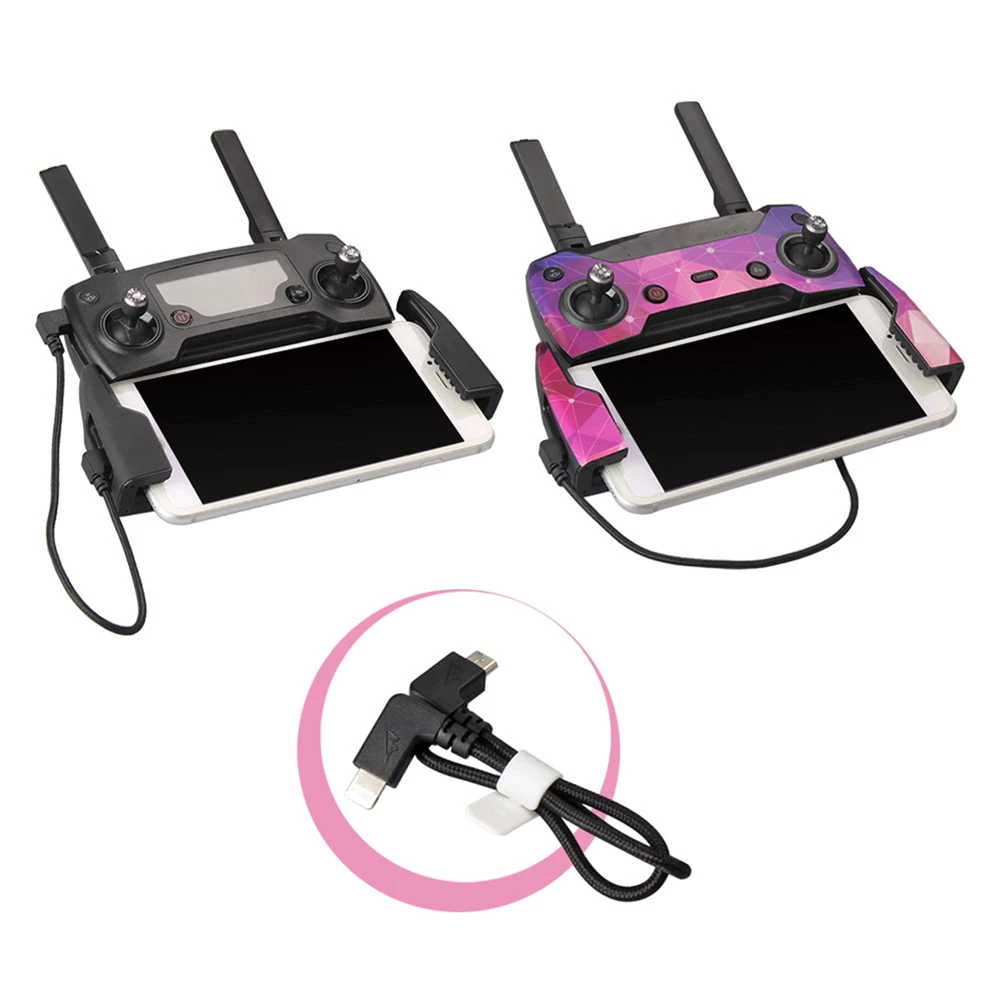 Data Cable Connector For DJI Spark Mavic Pro Controller to iPhone iPad Type-C Smartphone Tablets Drone Data Transmission Line
Data Cable Connector For DJI Spark Mavic Pro Controller to iPhone iPad Type-C Smartphone Tablets Drone Data Transmission Line