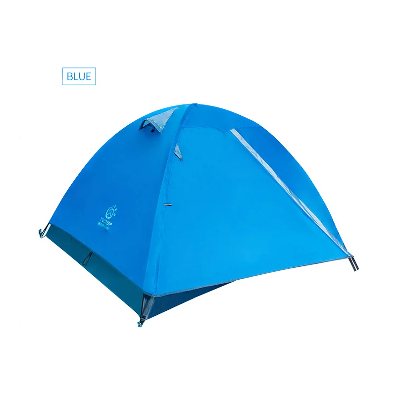 3-4 people 2 layer outdoor Hand Build up tent ultralight weight 2.2kg portable waterproof pu3000mm
