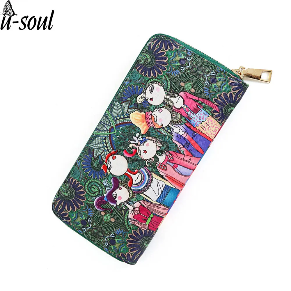 Purse Female Wallets Ladies Wizard Printing Purse Female Pu Leather Long Clutch Card Holder Purse Carteira Feminina A2288
Purse Female Wallets Ladies Wizard Printing Purse Female Pu Leather Long Clutch Card Holder Purse Carteira Feminina A2288