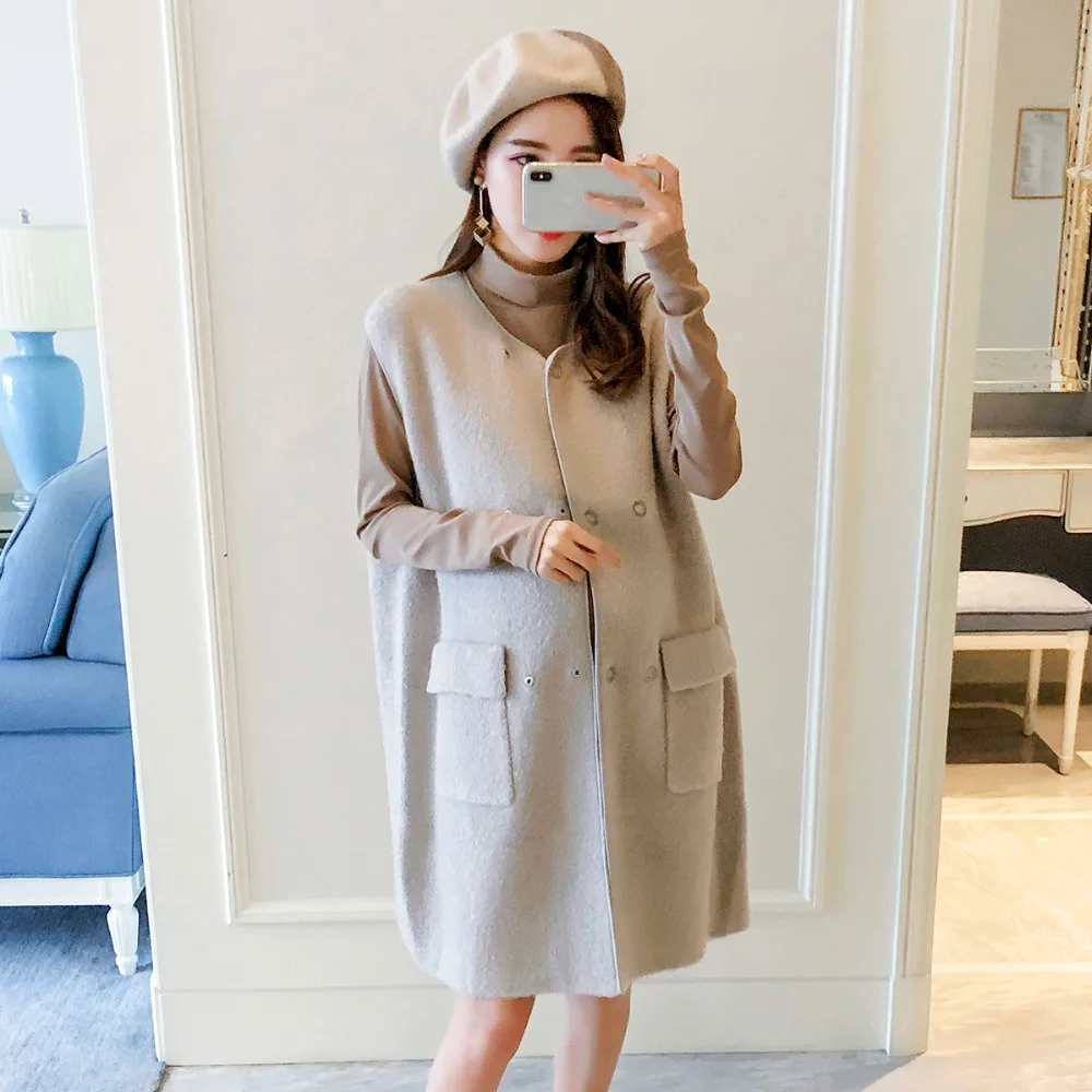 Maternity Autumn pregnant women vest jacket Girls long section of the Spring and Autumn 2018 new Korean loose sleeveless jacket
Maternity Autumn pregnant women vest jacket Girls long section of the Spring and Autumn 2018 new Korean loose sleeveless jacket