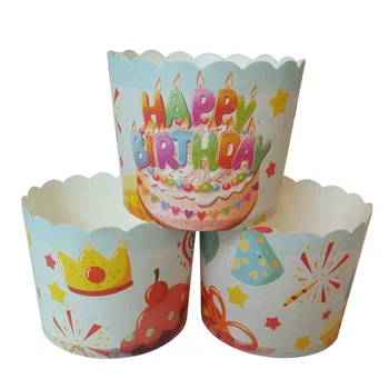 50pcs big size Colorful happy birthday candle crown Greaseproof Paper cupcake baking cups liners Muffin Cases for birthday party
50pcs big size Colorful happy birthday candle crown Greaseproof Paper cupcake baking cups liners Muffin Cases for birthday party