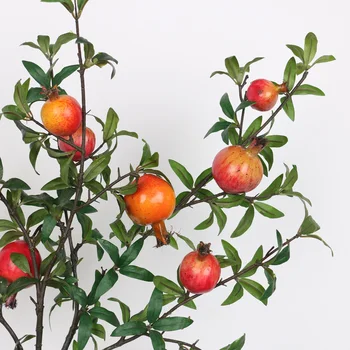 Artificial flower Pomegranate fruit Decorative floral Long branch pomegranate twig Living room decoration fake flower decoration
Artificial flower Pomegranate fruit Decorative floral Long branch pomegranate twig Living room decoration fake flower decoration