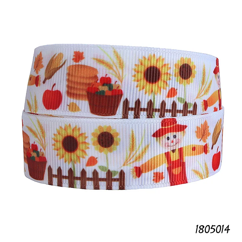 FLRA Ribbon (50 yards/lot) New style flower and scarecrow printed autumn grosgrain ribbon
FLRA Ribbon (50 yards/lot) New style flower and scarecrow printed autumn grosgrain ribbon