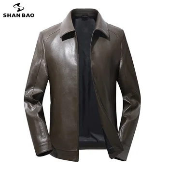 SHANBAO Men's Brand Business Casual Slim Lapel Jacket 2019 Autumn New Luxury High Quality Thin Leather Jacket Size M-4XL
SHANBAO Men's Brand Business Casual Slim Lapel Jacket 2019 Autumn New Luxury High Quality Thin Leather Jacket Size M-4XL