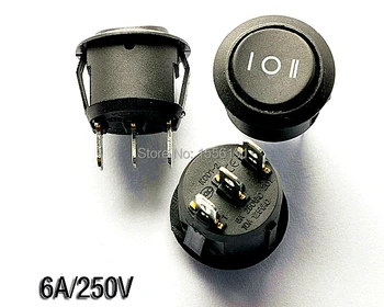 All new 10PCS circular Ship type switch 3pin 6A/250V 10A/125V KCD1-105 Become warped board power switch Black
All new 10PCS circular Ship type switch 3pin 6A/250V 10A/125V KCD1-105 Become warped board power switch Black
