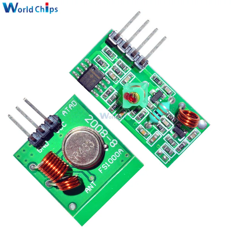 433Mhz RF Wireless Transmitter Module and Receiver Kit 5V DC 433MHZ Wireless For Arduino Raspberry Pi /ARM/MCU WL Diy Kit
433Mhz RF Wireless Transmitter Module and Receiver Kit 5V DC 433MHZ Wireless For Arduino Raspberry Pi /ARM/MCU WL Diy Kit
