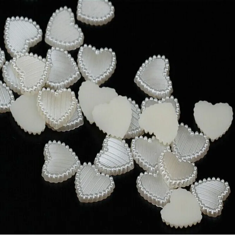 100pcs 10mm Ivory Heart Pearls Flatbacks Cabochons Embellishments DIY Phone Nail Decorations Scrapbooking Crafts Cardmaking
100pcs 10mm Ivory Heart Pearls Flatbacks Cabochons Embellishments DIY Phone Nail Decorations Scrapbooking Crafts Cardmaking