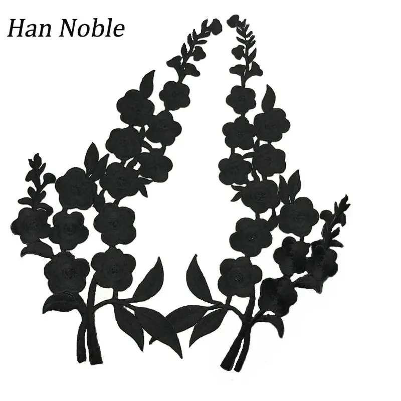 Iron Patches for clothing embroidery patch Black Flower appliques Sewing Accessories Sticker Clothes decoration P508 1Pair
Iron Patches for clothing embroidery patch Black Flower appliques Sewing Accessories Sticker Clothes decoration P508 1Pair