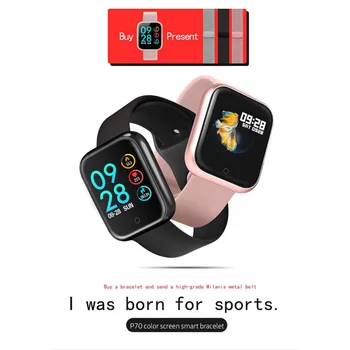 P70 Smart Bracelet Heart Rate Blood Pressure Blood Pressure Monitoring Remote Control Camera Sports Step Smart Bracelet
P70 Smart Bracelet Heart Rate Blood Pressure Blood Pressure Monitoring Remote Control Camera Sports Step Smart Bracelet