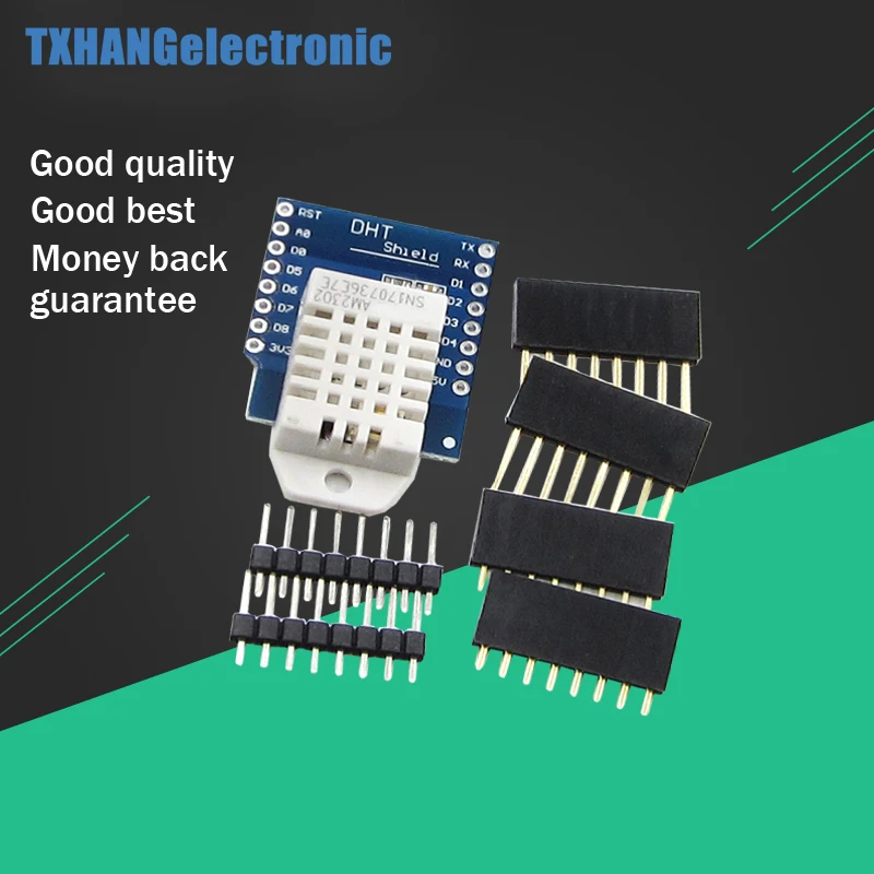 For Wemos D1 Mini DHT22 AM2302 Digital Temperature And Relative Humidity Sensor For Wemos D1 Mini Shield Module
For Wemos D1 Mini DHT22 AM2302 Digital Temperature And Relative Humidity Sensor For Wemos D1 Mini Shield Module