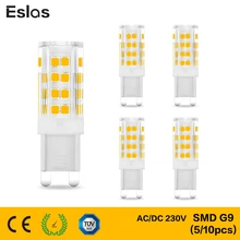 Eslas 5pcs G9 LED Lamp 3.5W Corn Bulb AC 220V SMD 2835 Bulb Spotlight For Chandelier Replace Halogen Lamp for Home
Eslas 5pcs G9 LED Lamp 3.5W Corn Bulb AC 220V SMD 2835 Bulb Spotlight For Chandelier Replace Halogen Lamp for Home
