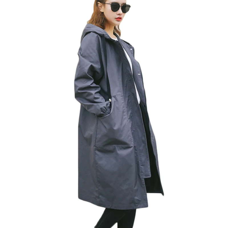 2018 Spring Autumn New Fashion Long Slim Woman Hooded Trench Coat Womens Female Business Outwear 0737
2018 Spring Autumn New Fashion Long Slim Woman Hooded Trench Coat Womens Female Business Outwear 0737