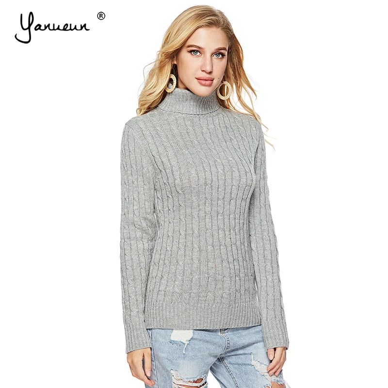 Yanueun Women Hot Warm Slim Sweaters Spring Autumn Winter Turtleneck Knitted Pullover Basic Solid Sweaters For Women
Yanueun Women Hot Warm Slim Sweaters Spring Autumn Winter Turtleneck Knitted Pullover Basic Solid Sweaters For Women