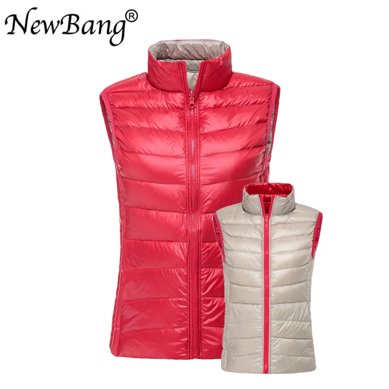 NewBang Women's Warm Vests Ultra Light Down Vest Double Side Sleeveless Jacket Gilets Reversible Gilet With Carry Bag
NewBang Women's Warm Vests Ultra Light Down Vest Double Side Sleeveless Jacket Gilets Reversible Gilet With Carry Bag
