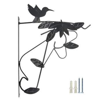 10.1" Wreath Hanger Cast Iron Wall Hanging Hooks for Plant Bracket Home Black Bird Style Lanterns Hooks Basket with Screw
10.1" Wreath Hanger Cast Iron Wall Hanging Hooks for Plant Bracket Home Black Bird Style Lanterns Hooks Basket with Screw