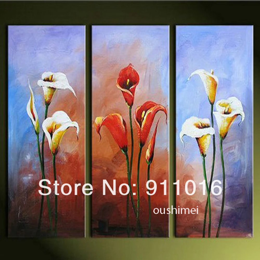 Hand Painted Modern Oil Painting Lily Picture on Canvas Wall Art Painting For Living Room Decor Group Of Flower Picture
Hand Painted Modern Oil Painting Lily Picture on Canvas Wall Art Painting For Living Room Decor Group Of Flower Picture
