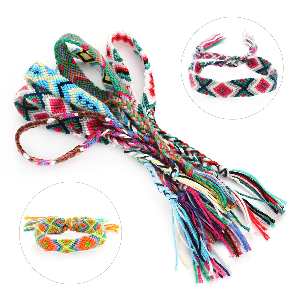 1Pcs Brazil Handmade Weave Braided String Rope Bracelets for Women Vintage Cotton Wrap Ethnic Charm Boho Bracelets
1Pcs Brazil Handmade Weave Braided String Rope Bracelets for Women Vintage Cotton Wrap Ethnic Charm Boho Bracelets