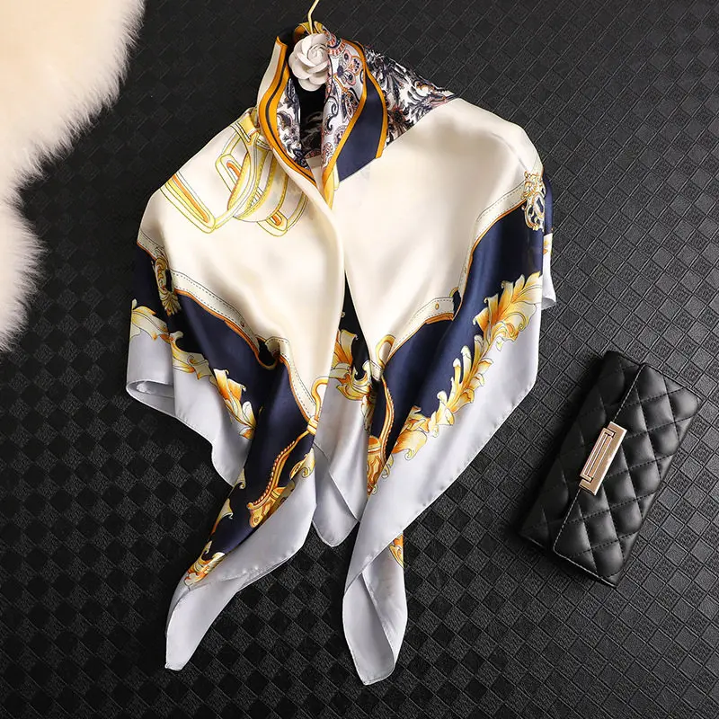 high quality 90*90cm Square Scarves women Silk Scarf Office Ladies hair neck Bandanna Headband foulard headcloth female muffler
high quality 90*90cm Square Scarves women Silk Scarf Office Ladies hair neck Bandanna Headband foulard headcloth female muffler