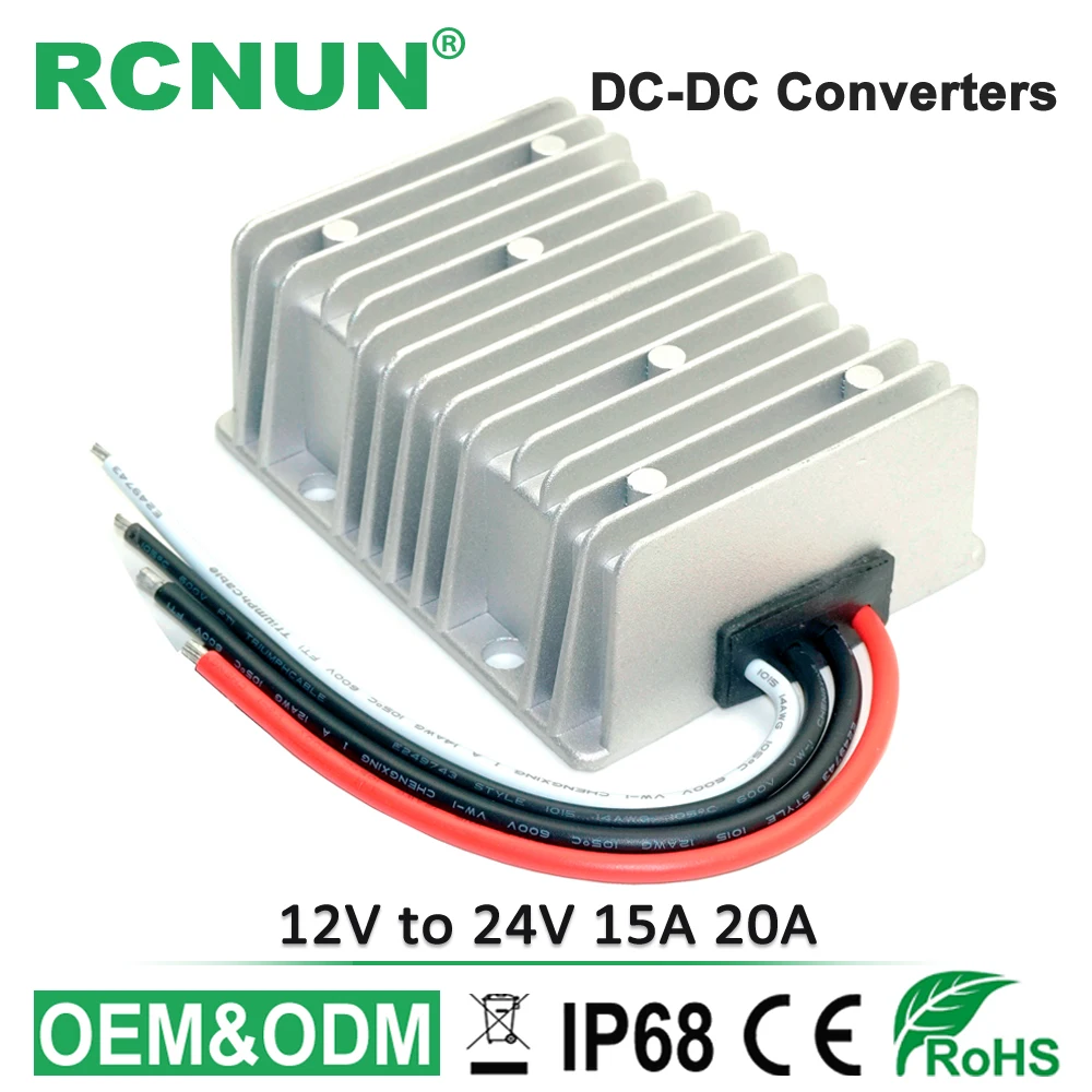 High Quality Boost Module 10-23V 12V TO 24V 15A 20A DC DC Step Up Converter Regulator 12 Volt to 24 Volt CE RoHS RCNUN
High Quality Boost Module 10-23V 12V TO 24V 15A 20A DC DC Step Up Converter Regulator 12 Volt to 24 Volt CE RoHS RCNUN