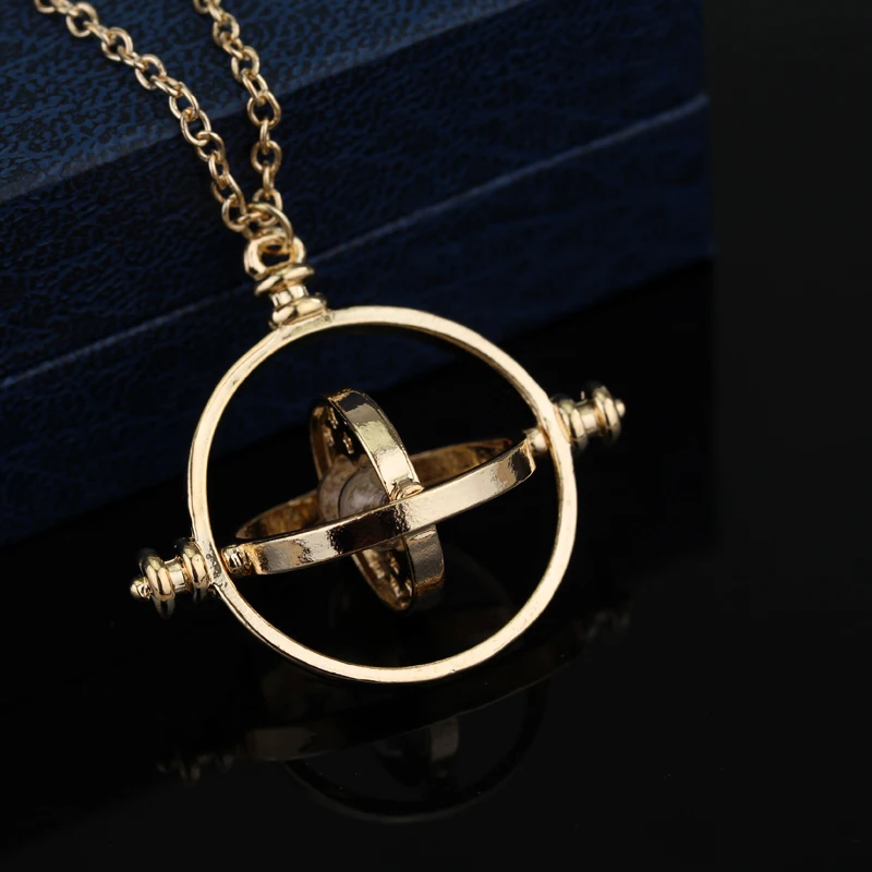 Movie Jewelry Time Turner Necklace Magic Student Hermione Granger Rotating Hourglass Pendants Necklaces
Movie Jewelry Time Turner Necklace Magic Student Hermione Granger Rotating Hourglass Pendants Necklaces