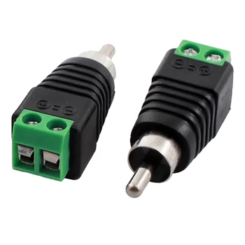MOOL 4 pcs RCA Plug to AV Connector CCTV Screw Connector Balun Black & Green
MOOL 4 pcs RCA Plug to AV Connector CCTV Screw Connector Balun Black & Green