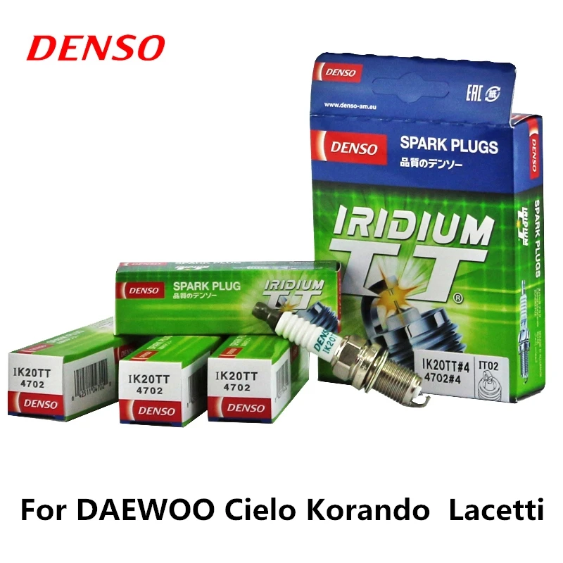 4 шт./компл. DENSO автомобильная свеча зажигания для DAEWOO Blu Korando Lacetti Иридий-Платина