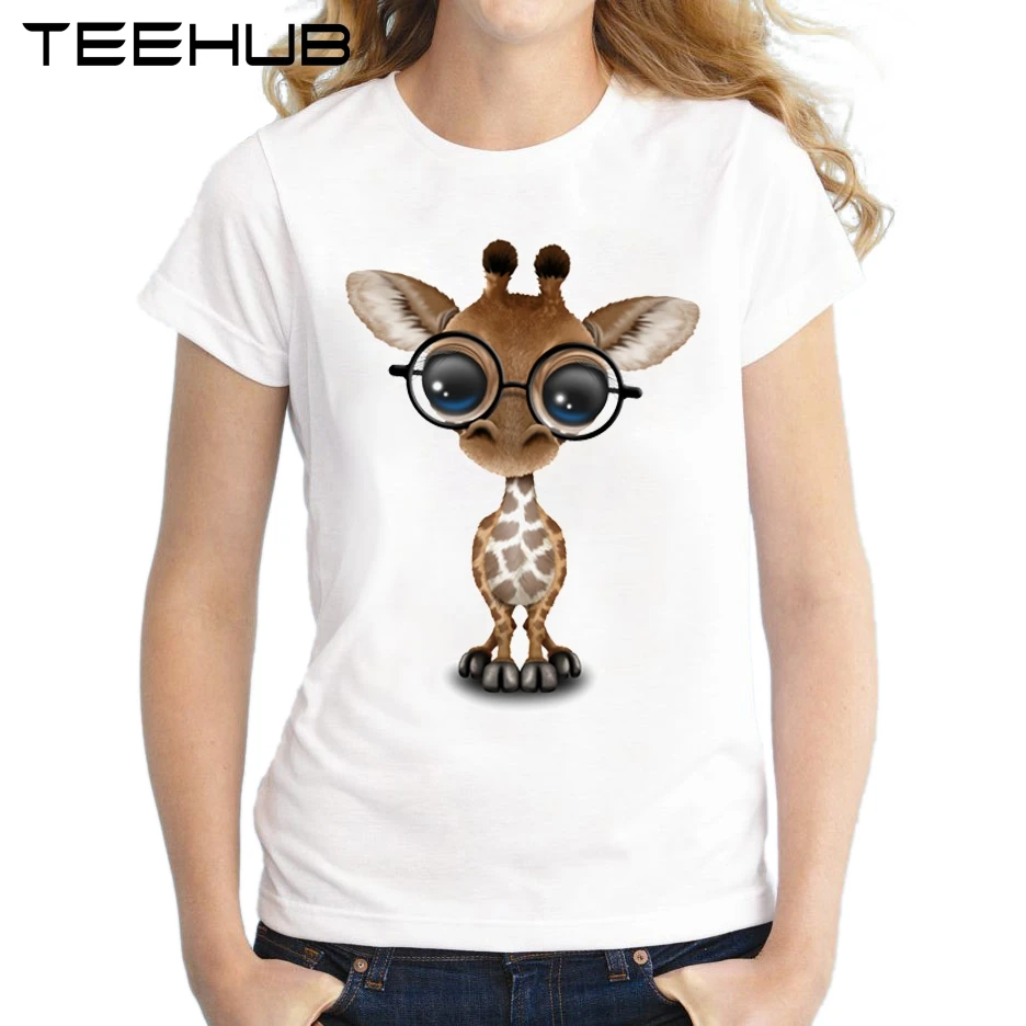 2018 Cute Curious Giraffe Wearing Glasses Women T-Shirt Summer Fashion Lady Tops Short Sleeve Printed T Shirt Novelty Tee Shirts
2018 Cute Curious Giraffe Wearing Glasses Women T-Shirt Summer Fashion Lady Tops Short Sleeve Printed T Shirt Novelty Tee Shirts